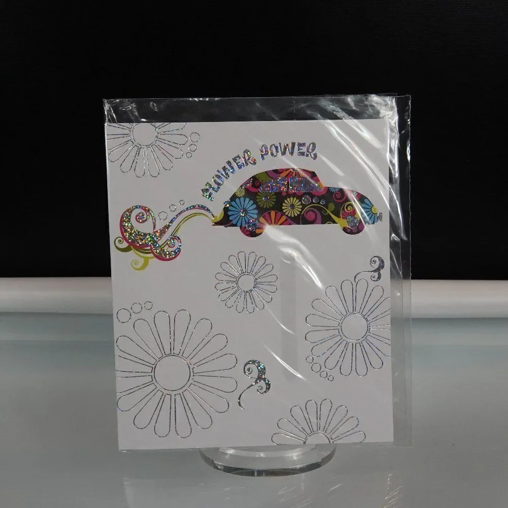 Flower Power CD Hits Of The 60s And Birthday Card